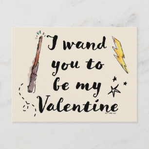 Ik wil dat je mijn Valentijn wordt Briefkaart