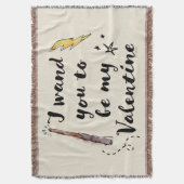 Ik wil dat je mijn Valentijn wordt Deken (Voorkant Verticaal)