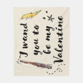 Ik wil dat je mijn Valentijn wordt Fleece Deken (Voorkant)