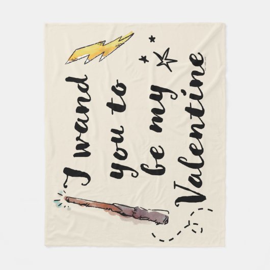 Ik wil dat je mijn Valentijn wordt Fleece Deken (Voorkant)