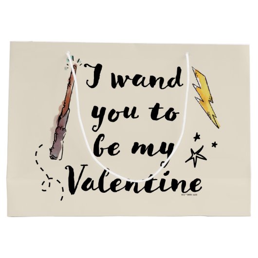 Ik wil dat je mijn Valentijn wordt Groot Cadeauzakje (Achterkant)