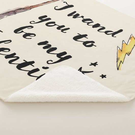 Ik wil dat je mijn Valentijn wordt Sherpa Deken (3/4)