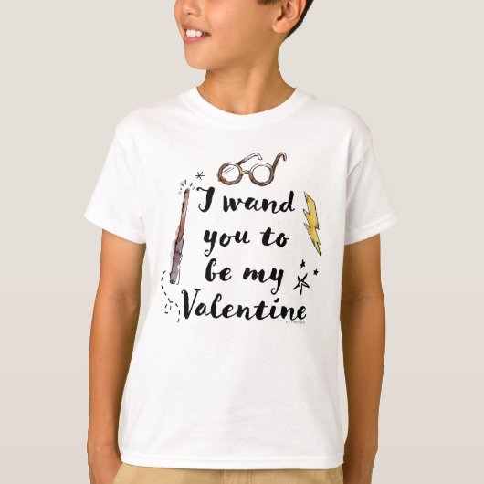 Ik wil dat je mijn Valentijn wordt T-shirt (Voorkant)