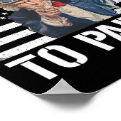 Ik wil dat je op 4 juli met oom Sam Funny feest Poster (Hoek)