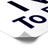 Ik wil dat je over het Poster van fietsers rijdt (Hoek)