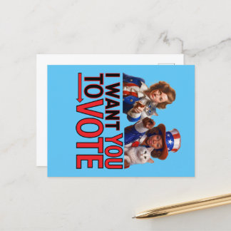 IK WIL DAT JE STEMT (Cat Ladies) Briefkaart