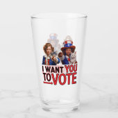 IK WIL DAT JE STEMT (Cat Ladies) Glas (Achterkant)