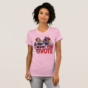 IK WIL DAT JE STEMT (Cat Ladies) T-shirt