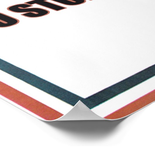 Ik wil dat je stopt met het hokken van toiletpapie poster (Hoek)