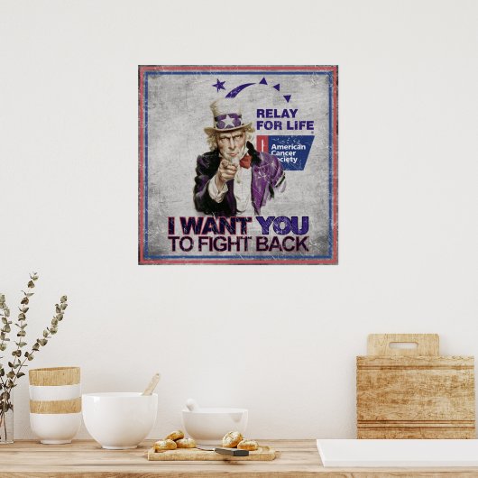 Ik wil dat je terugvecht. poster (Keuken)