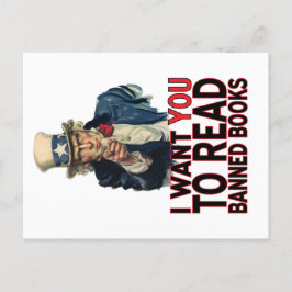 IK WIL DAT JE VERBODEN BOEKEN LEZT BRIEFKAART