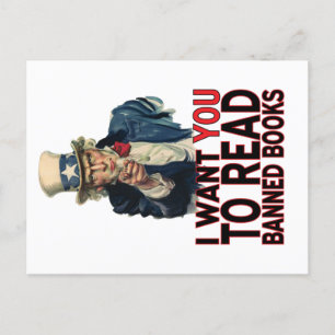 IK WIL DAT JE VERBODEN BOEKEN LEZT BRIEFKAART