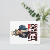 IK WIL DAT JE VERBODEN BOEKEN LEZT BRIEFKAART (Staand voorkant)