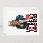 IK WIL DAT JE VERBODEN BOEKEN LEZT BRIEFKAART (Voorkant / Achterkant)