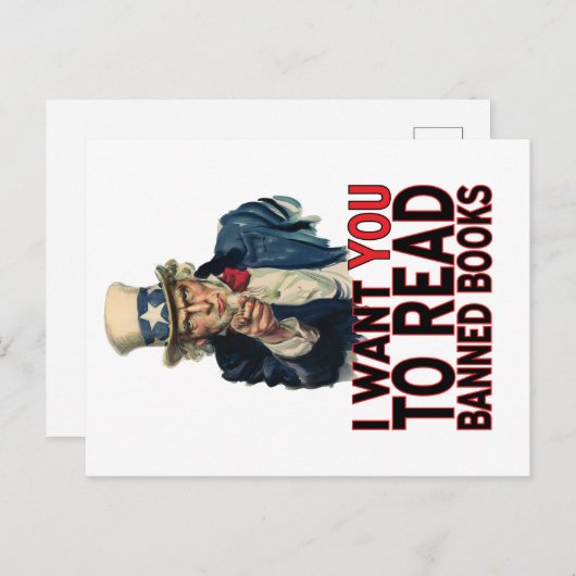 IK WIL DAT JE VERBODEN BOEKEN LEZT BRIEFKAART (Voorkant / Achterkant)