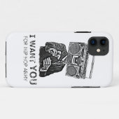 Ik wil dat je voor een hiphop leger bent. Case-Mate iPhone case (Achterkant (horizontaal))