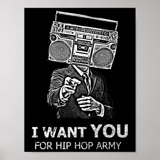 Ik wil dat je voor een hiphop leger bent. poster (Voorkant)