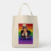 Ik wil dat JIJ homo bent Tote Bag (Achterkant)