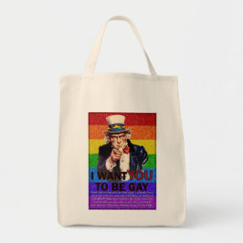 Ik wil dat JIJ homo bent Tote Bag