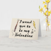 Ik wil dat jij mijn Valentijn bent Kaart (Gele Bloem)