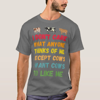 Ik wil dat Koeien me graag een grappig koe gezegde T-shirt
