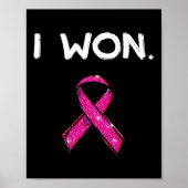 Ik wil dat overlevenden borstkankerbewuster roze poster (Voorkant)