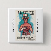 IK WIL DAT U Button STEMT (Voorkant)