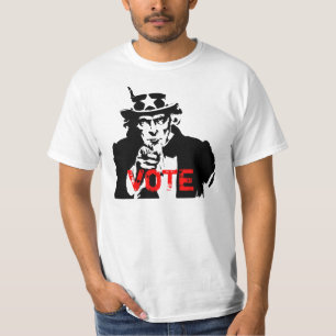 Ik wil dat u stemt t-shirt