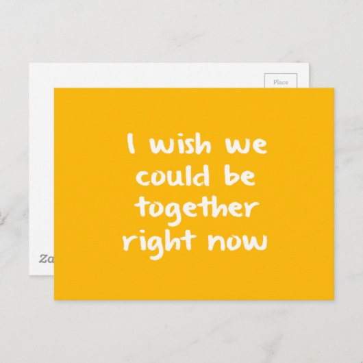 IK WIL DAT WE SAMEN KUNNEN ZIJN NU JE VERMIST BRIEFKAART (Voorkant / Achterkant)