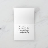 *** IK WIL DE FEESTDAG MET JULLIE VIEREN*** FEESTDAGEN KAART (Binnen)