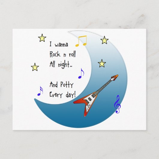 Ik wil de hele nacht een rol spelen briefkaart (Voorkant)