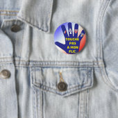 IK WIL DE KRACHTEN VAN DE ORDE. RONDE BUTTON 5,7 CM (In situ)