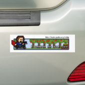 Ik wil de man zijn - de Bumpersticker! Bumpersticker (Op auto)