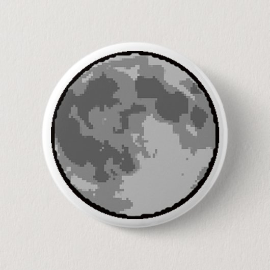 Ik wil de man zijn - Moon Pin Ronde Button 5,7 Cm (Voorkant)