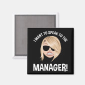 Ik wil de manager spreken! Karen Meme Magneet (Voorkant / Achterkant)