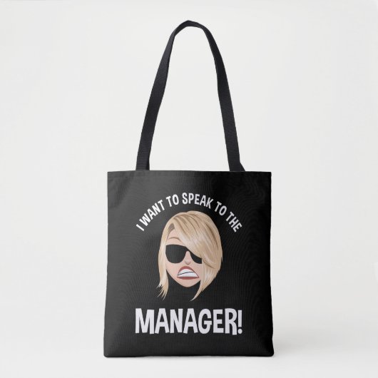 Ik wil de manager spreken! Karen Meme Tote Bag (Voorkant)