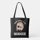 Ik wil de manager spreken! Karen Meme Tote Bag (Achterkant)