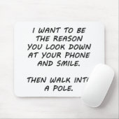 Ik wil de reden zijn muismat (Met muis)