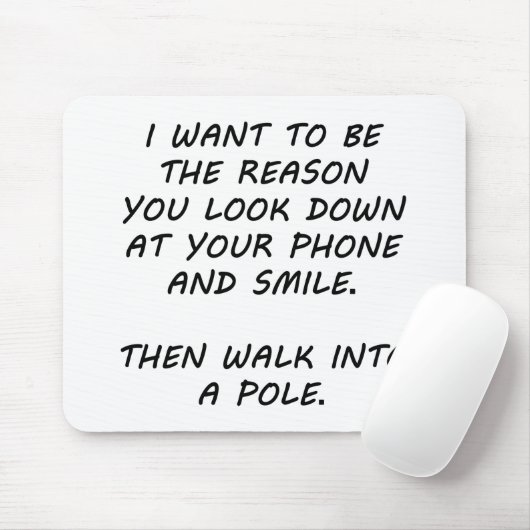 Ik wil de reden zijn muismat (Met muis)