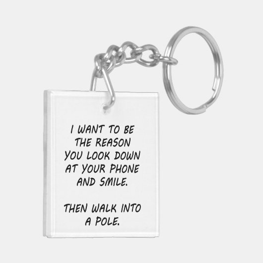 Ik wil de reden zijn sleutelhanger (Achterkant Links)