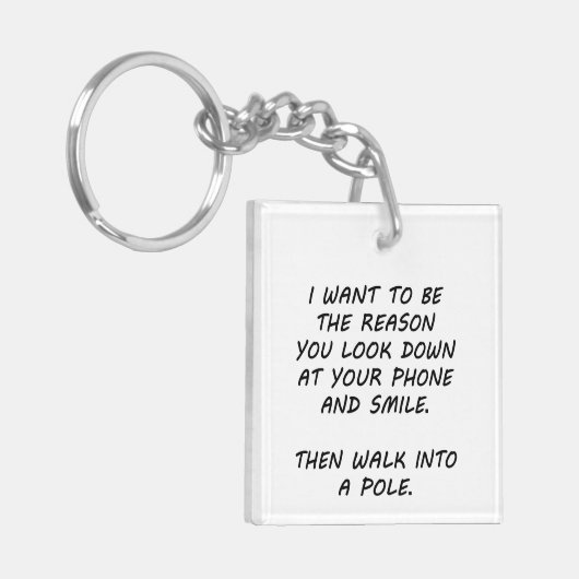 Ik wil de reden zijn sleutelhanger (Voorkant Links)