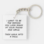 Ik wil de reden zijn sleutelhanger (Achterkant)