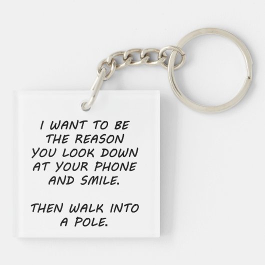 Ik wil de reden zijn sleutelhanger (Achterkant)