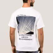 Ik wil deze hemel weer....Ban Geoengineering!!! T-shirt (Achterkant)
