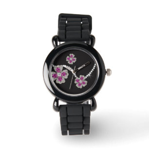 Ik wil Diamonds Bloemenmeisje Party Draag Horloge
