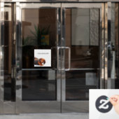 Ik wil die hond aaien raamsticker (Kantoordeur)