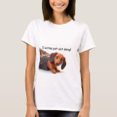 Ik wil die hond aaien t-shirt (Voorkant)