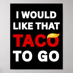 Ik wil die taco meenemen poster