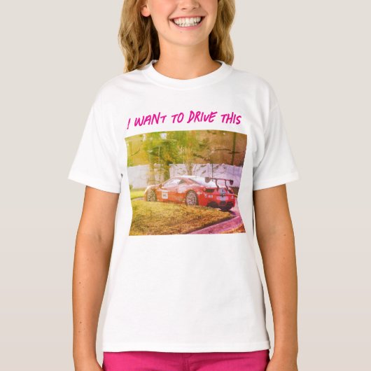 Ik wil dit besturen t-shirt (Voorkant)