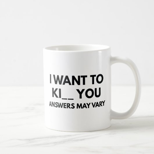 Ik Wil Dood Koffiemok (Rechts)